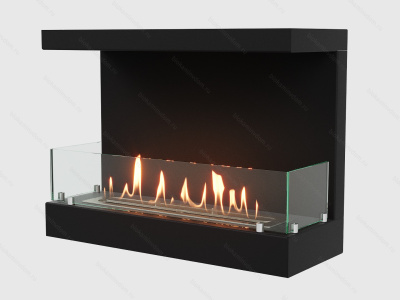 Встроенный биокамин Lux Fire Фронтальный 640 S